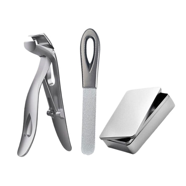 Kit profesional de cortaúñas Minnieouse Acero inoxidable edición profesional gris