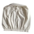 thumbnail image 2 of DOLITY Ottoman Cover Removable Solid Color Foot Stool Cover for Bedroom Living Room White, 2 of 9