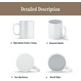 thumbnail image 3 of Juego de 12 tazas de sublimación TANGLONG, 450 ml, cerámica blanca, 3 of 7