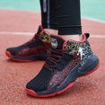 thumbnail image 4 of Zapatillas de baloncesto antideslizantes para niños, calzado deportivo de alta calidad, suela gruesa suave, zapatillas de entrenamiento antideslizantes para niñas, 4 of 5