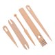 thumbnail image 1 of Herramientas Para Tejer, Juego De Palos De Telar Manual De Madera, Resistentes A Los Arañazos, 5 Piezas Para Principiantes Para Bricolaje, 1 of 7