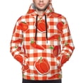 thumbnail image 4 of KLL Tomatoes And Chili Print Mens Hoodie Long Sleeve Casual Pullover Hooded Sweatshirt Fashion Drawstring Hoodies with Pocket-4X-Large, 4 of 6