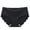 Black, variant on Seamless Mid Rise Briefs for Women, 1-Piece Ice Silk Underwear with Cotton Lining,Sky Blue,XXL