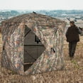thumbnail image 4 of Costway 270° See Through Hunting Blind Tent, 2-3 Person Pop-Up Ground Blind with Windows, 4 of 10