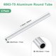 thumbnail image 3 of Tubo redondo de aluminio 6063 de 300 mm en paquete de 2, tubo de aluminio sin costura de 11 mm ID 17 mm OD para manualidades DIY [0.43x0.67x11.8IN], 3 of 7