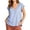 Blue05, variant on Tops for Women Trendy Deep V Neck Cap Sleeve Vertical Striped Blouse, Side Split Curved Hem Loose Top, Lightweight Summer Daily Shirt Blouses for Women Dressy Casual