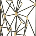 thumbnail image 5 of CosmoLiving by Cosmopolitan Black Metal Geometric Wall Decor with Black Frame and Gold Points, 5 of 8