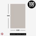 thumbnail image 7 of Gray Pastel Colored Menu Paper - 8.5" x 14" (Legal Size) - For Documents, Announcements, Menus Arts & Crafts | Bulk Pack of 100 Sheets, 7 of 7