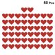 thumbnail image 4 of FELTECHELECTR 50 pegatinas con forma de corazón para rascar, creativas, para fiestas, amigos, sorpresas y arañazos, color rojo, 4 of 6