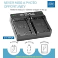 thumbnail image 3 of BM 2 NP-FZ100 Batteries and Dual Bay Charger for Sony a7S III, a6600, a7R IV, A7R III, A7R3, a7 III, Alpha A9, Alpha a9 II, Alpha 9R, Alpha 9S Cameras, 3 of 7