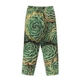 thumbnail image 5 of Kll Womens Succulents Print Pajama Pants Soft Pajama Bottoms For Women Cozy Lounge Pants, 5 of 9