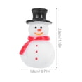 thumbnail image 6 of OUNONA 20-Piece Christmas Snowman Ornament Set, Multi-Resin Mini Holiday Figurines for Tree Decoration and Home Festive Decor, 6 of 7