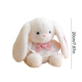 thumbnail image 3 of Easter Bunny Plush Toy with Festive Spring Design, Soft Faux Fur Stuffed Animal for Home Display, Decorative Seasonal Bunny Doll for Spring Celebrations and Holiday Decorations, 3 of 6