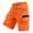 Orange, variant on Timoontee Men 5 Inseam Shorts Multiple Utility Pockets for Workout Sessions Stretchy Comfort Fabric All Day Fit Black M