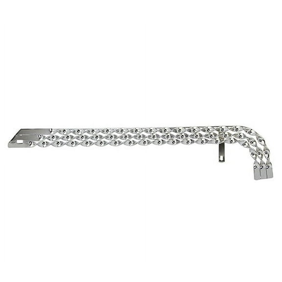 Chrome 26" Triple Flat Twisted Bike Chain Guard. Bike chain guard, bicycle chain guard, bike accessory, bicycle accessory. 