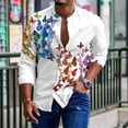 thumbnail image 1 of Camisa deportiva informal de manga larga con solapa para hombre, para exteriores, estilo urbano, con botones, última moda, primavera y verano, 2024, 1 of 6