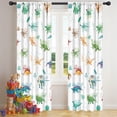 thumbnail image 5 of Blackout Kids Curtains,Alphabet Dinosaur Names Chart Pattern Childrens Insulated Curtains Set Of 2,Bedroom Essentials,Toddler Room Decor 42"x84", 5 of 5