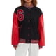 thumbnail image 1 of TRKIYQC Chaqueta de béisbol para mujer Número impreso Otoño Casual Manga de cuero Botón Bomber Jacket Streetwear TRKIYQC moda, 1 of 9