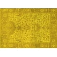 thumbnail image 1 of Ahgly Company Machine Washable Indoor Rectangle Oriental Yellow Traditional Area Rugs, 8' x 12', 1 of 4