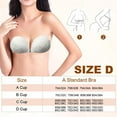 thumbnail image 2 of Un par de pegatinas de encaje de concha blanca para el pecho, vestido de novia femenino, pegatinas invisibles para sujetador de silicona con correa trasera, 2 of 5