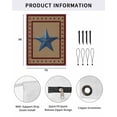 thumbnail image 2 of 4th of July RV Awning Sun Shade Screen 9'X7' Patriotic Stars Freedom Mesh Sunscreen Rustic Vintage Blue Red Awning Shade Screen with Zipper UV Blocker Completed Kits for RV Motorhome Camper, 2 of 7