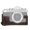 Coffee, variant on 1/4 inch Thread PU Leather Camera Half Case Base for FUJIFILM X-T3/X-T2