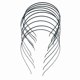 thumbnail image 2 of 30Pzs 3mm Banda de Cabeza En Blanco Banda de Pelo de Metal Lotes DIY Accesorios Negro, 2 of 4