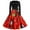 Red 2, variant on BLTIBY Christmas Dress for Women Vintage Winter Fall Long Sleeve Round Neck 1950s Cocktail Pleated Dresses Knee-Length Evening Party Prom Outfits with Belt Green L