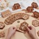 thumbnail image 3 of 25 juegos de números de mesa con base de madera para recepciones de boda. Números de mesa autoportantes para centros de mesa de boda., 3 of 6