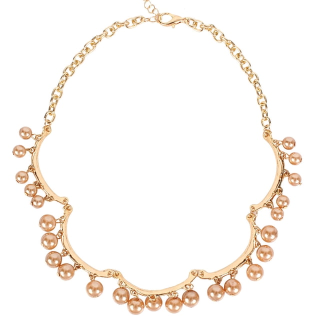 Collier de Choker Mode Élégant Faux Collier de Perles Collier de Clavicule pour Fête