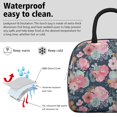 thumbnail image 3 of Womens Pioneer Flower Floral Print Pattern Lunch Box for Work,Insulated Lunch Bag for Women,Loncheras Para Mujer,Leakproof Adult Lunch Bag for Work,Beach,Travel,Picnic,Camping, 3 of 7