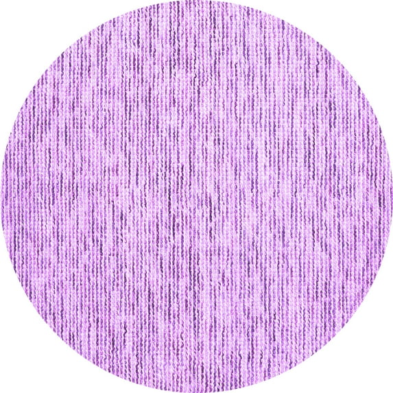 Ahgly Company Indoor Round Abstract Purple Contemporary Area Rugs, 4' Round