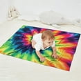 thumbnail image 2 of Rainbow Tie Dye Mandala Pattern Blanket,Comfortable Soft Flannel Throw Blanket,All Season,Warm Lightweight Blankets for Sofa Bed Couch Living Room Chair,30"x40", 2 of 4