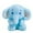 Blue, variant on Elephant Plushie Stuffed Animal, Ultra Soft Cute Cuddly Plush Toy, Squishy Toy for Kids Toddlers, 12.4in