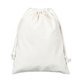 thumbnail image 1 of Bolsas de algodón 16x 22 cm 10 piezas con cordón, almacenamiento Pequeñas bolsas de tela para fiestas de cumpleaños infantiles - Bolsa DIY duradera recuerdos para pintar en nat, 1 of 5
