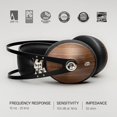 thumbnail image 2 of Meze 99 Classics Wired Wooden Closed Back Over Ear Headphones with Microphone (Walnut/Gold), 2 of 6