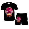 thumbnail image 1 of Conjuntos de ropa de dominio del mundo Jurásico para niña pequeña, camisetas, pantalones, traje para niños, traje de verano de manga corta, disfraz para bebés y niños 13T Gao Jinjia LED, 1 of 2