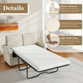 thumbnail image 5 of EUROCO 500LBS 57.4" Pull Out Sofa Bed,Twin Sleeper Sofa Couch with Mattress Pad,Large Sofa Sleeper Pullout Couch Bed with 2 USB Ports for Living Room Office, 5 of 9