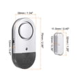 thumbnail image 2 of Unique Bargains Door Alarm Sensor, 2 Pack 125dB Door Window Open Alarm Sensor, Black Silver Tone, 2 of 6