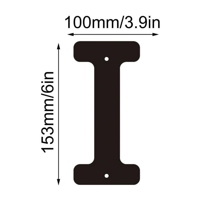 Dadatutu Modern House Letters & Numbers for Outside, Metal Address Signs for Houses, 6 Inch Large Number Address Plaque with Screw Kit, Diyaddress Numbers for House