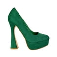 thumbnail image 3 of XY London Womens Karlie Curved Flared High Stiletto Heel Court Shoes, 3 of 4