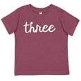 thumbnail image 3 of 7 ate 9 Apparel Kids Three Birthday Shirt for Boys 3 Birthday Shirt 3rd Bday Third Shirts Burgundy Shirt, 3 of 6