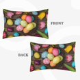 thumbnail image 2 of Naloa Easter eggs Pillowcase, Cool Pillowcase, Lightweight, Breathable, Skin Friendly Pillowcase, Hidden Zipper (No pillow core)-16"x24", 2 of 6
