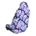 thumbnail image 4 of Lsque pinkk flower crystal Skull Pattern Car Seat Covers for Front Seats , Waterproof Seat Covers for Cars, Sporty Front Seat Covers,Car Seat Cover Protector Front Seats, 4 of 5