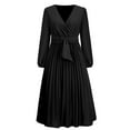thumbnail image 6 of Zshosam Women's Plus Size Dresses for Curvy Women Cutout Maxi Dress with Long Sleeves(Black,XL), 6 of 8