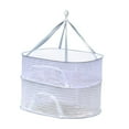 thumbnail image 3 of Fish Drying Racks Versatile Foldable with Hanging Hook Sweater Drying Rack Hanging Mesh Net Dry Basket for Nuts Clothes Sweaters Fish Plants 50x70cm Two Layer, 3 of 8