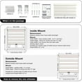 thumbnail image 3 of Cordless Zebra Blinds by AOSKY – Light Control, Privacy Made Simple & Safe!Bring Comfort and Style to Your Home with AOSKY Zebra Blinds.34" W x 72" H, Beige, 3 of 4