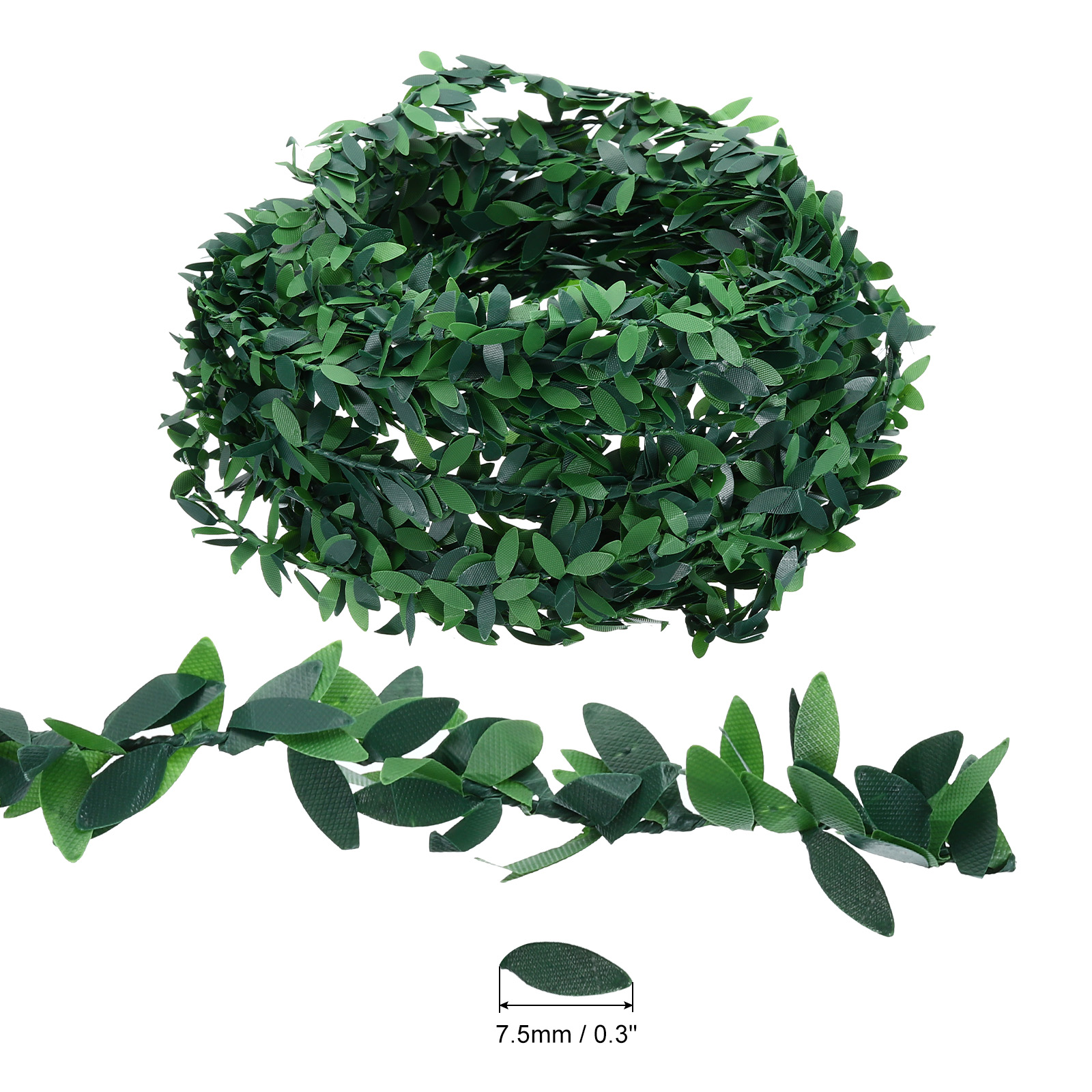 Unique Bargains Artificial Vines Greenery Garland Fake Leaf Garland for Decoration Green