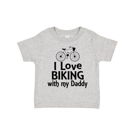 

Inktastic I Love Biking with Daddy Boys or Girls Toddler T-Shirt