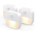 thumbnail image 1 of Paquete de 3 luces Led nocturnas con Sensor de movimiento, luz blanca cálida, encendido/apagado automático, iluminación de gabinete autoadhesiva para niños, 1 of 4